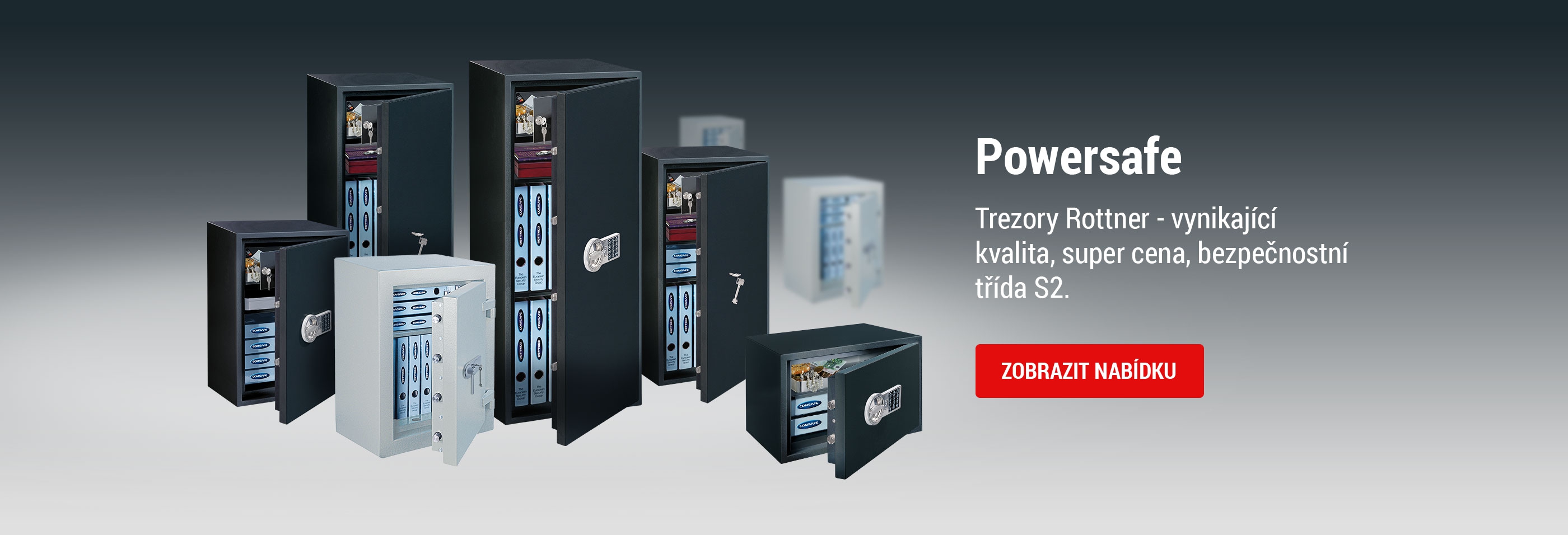 Powersafe - Trezory Rottner - vynikající kvalita, super cena, bezpečnostní třída S2.