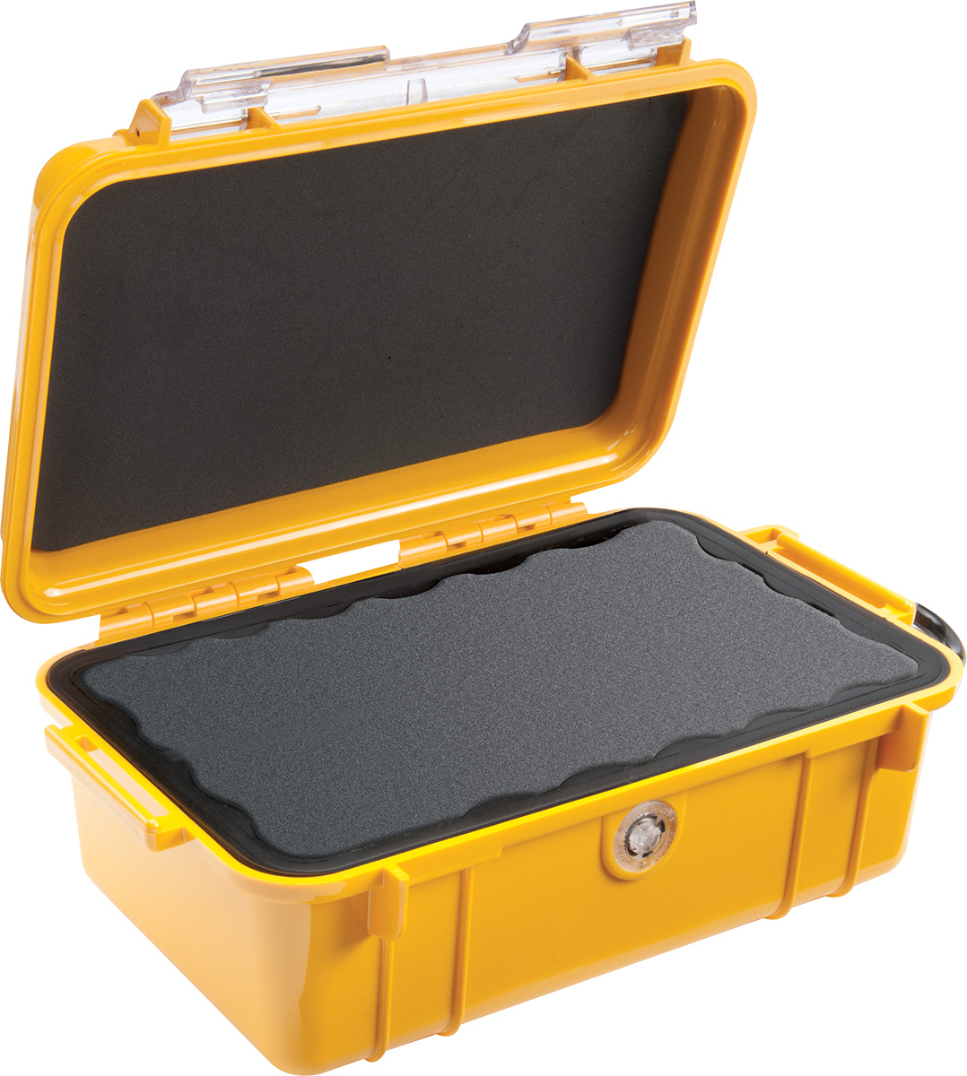 Micro case 1050 žlutý s čirým víkem prázdný
