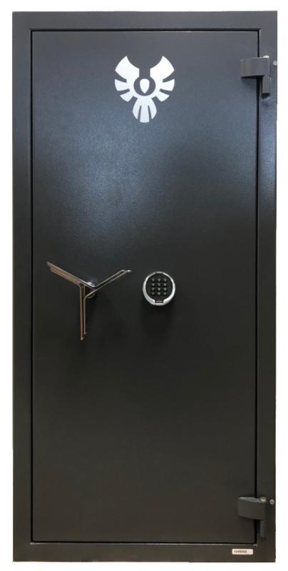 AdSafe Exclusive Kombinovaný ohnivzdorný trezor na zbraně Ares EL, grafitově šedý 